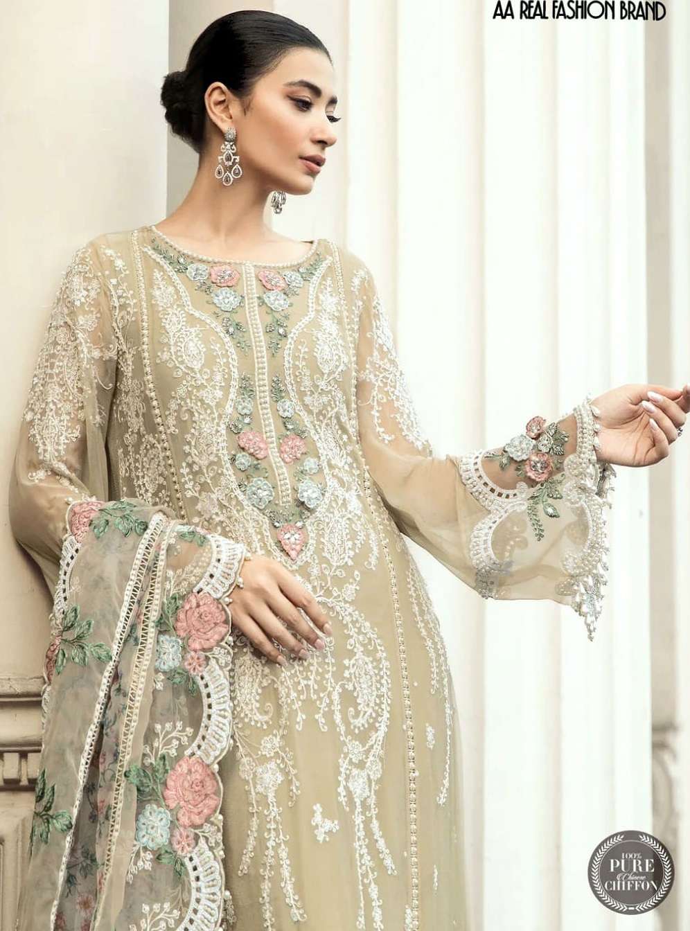  D No-240 Semi Stitched Anamsa